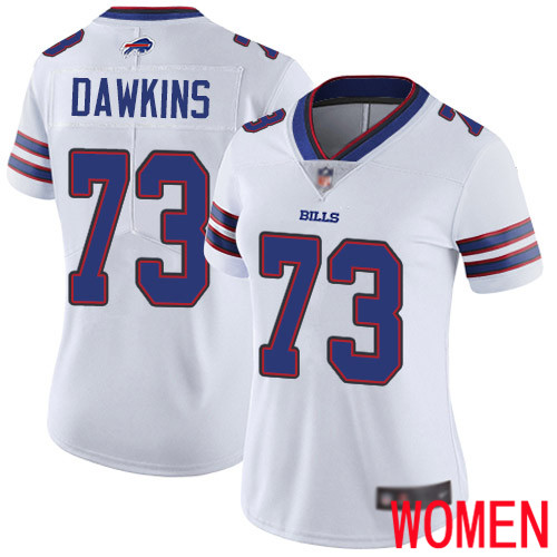 Women Buffalo Bills #73 Dion Dawkins White Vapor Untouchable Limited Player NFL Jersey->women nfl jersey->Women Jersey